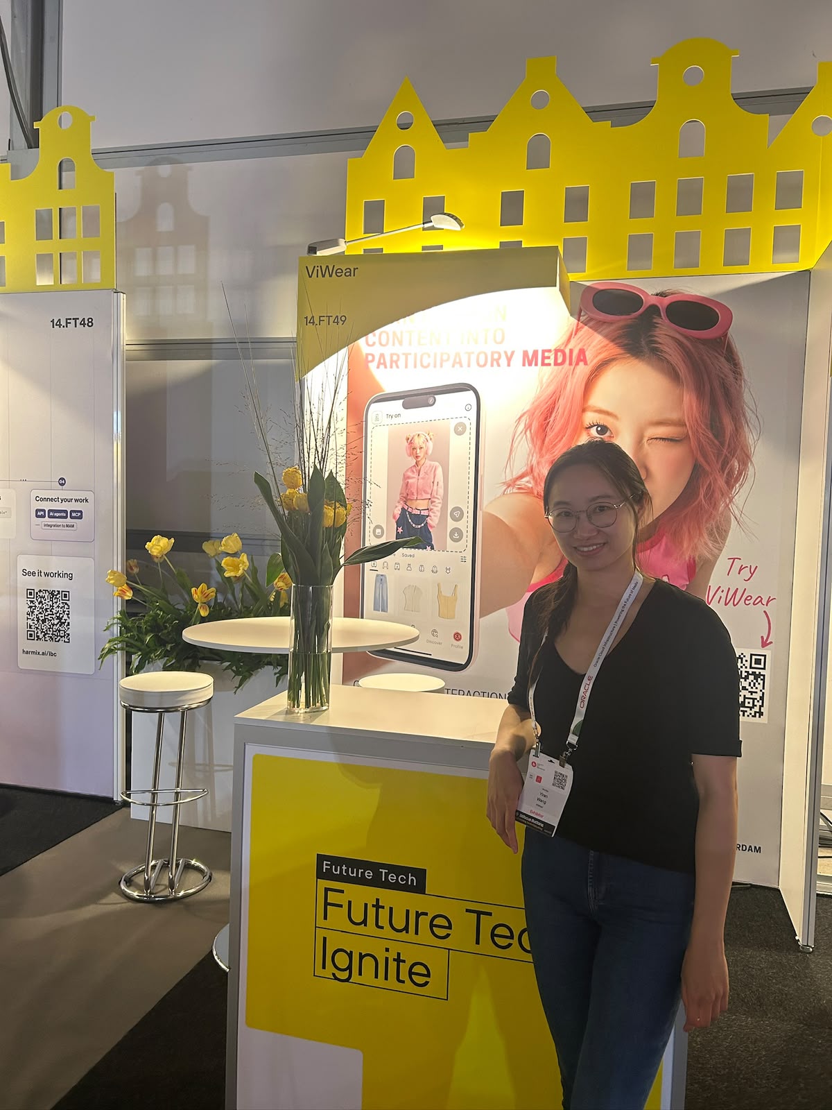 ViWear's stand in the Future Tech Ignite area at IBC 2026 in Amsterdam